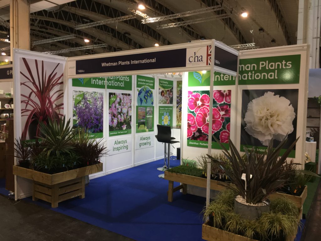 IPM Essen 2019 Whetman Plants International Stand - Bred by Peter Moore